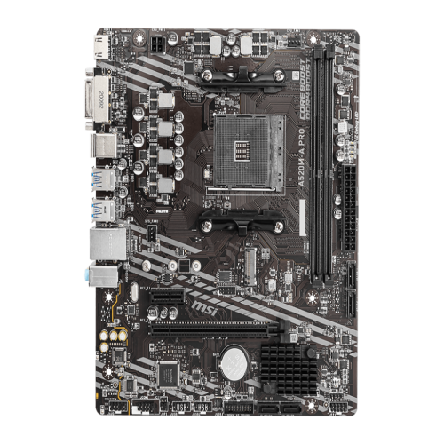 MSI A520m-A Pro AMD Am4 Ddr4 Micro-ATX PCB Gaming Motherboard