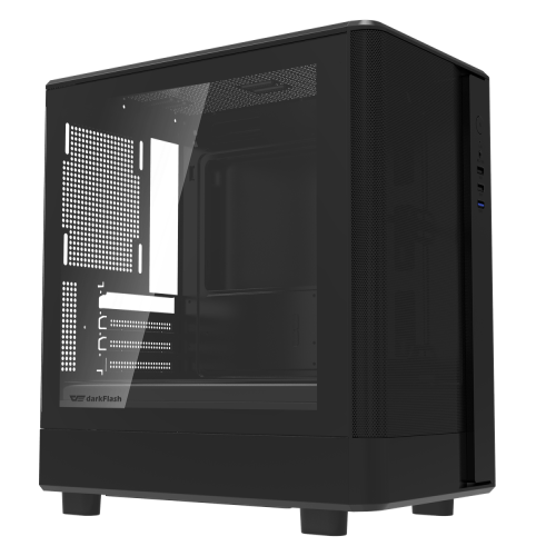 Dark Flash DB330M Mesh M-ATX PC Case Black