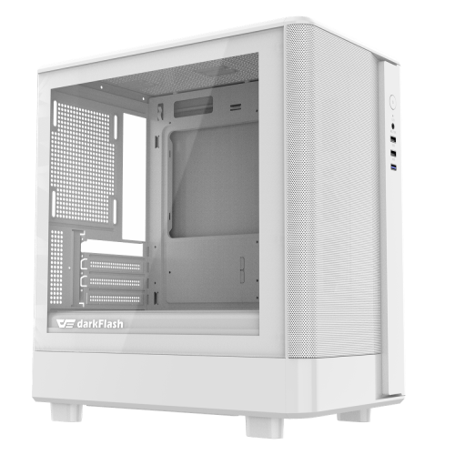 Dark Flash DB330M Mesh M-ATX PC Case White
