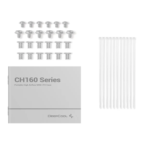 Deepcool CH160 Mini-ITX Mini Tower Cabinet PC Case White