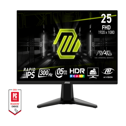 MSI MAG 255XF 24.5 FHD (1920x1080) 300Hz 0.5ms GtG Rapid IPS Gaming Monitor