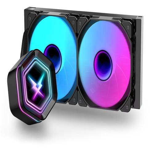 RUIX NC 240 WHITE / BLACK AIO Cooling Fans &amp;amp;amp;amp; Components Medium Fan Speed Argb Lighting