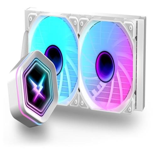 RUIX NC 240 WHITE / BLACK AIO Cooling Fans &amp;amp;amp;amp; Components Medium Fan Speed Argb Lighting