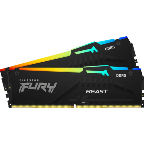 KINGSTON FURY BEAST RGB BLACK 16GBX2=32GB 5600MHZ DDR5 CL36 EXPO