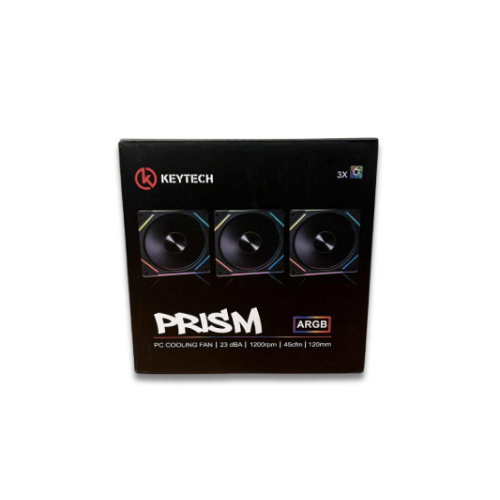 Keytech Galaxy ARGB PC Cooling Fan (3-in-1 Kit) Black