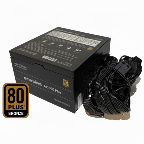 Acer AC-500 500w 80plus Bronze Power Supply - BLACK