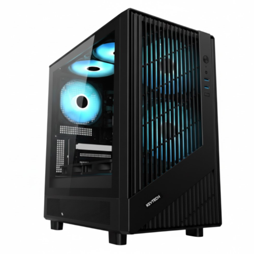 Keytech T5000 Black MATX