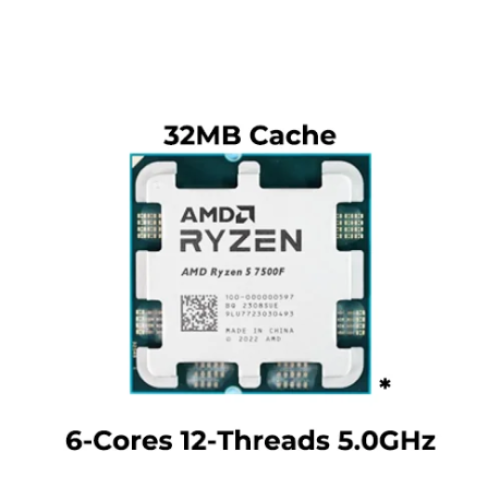 AMD Ryzen 5 7500F Socket AM5 6-Core 12-Thread Gaming Processor MPK
