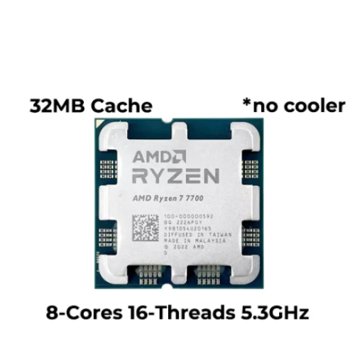 AMD Ryzen 7 7700 8-Cores 16-Thread Gaming Desktop Processor MPK