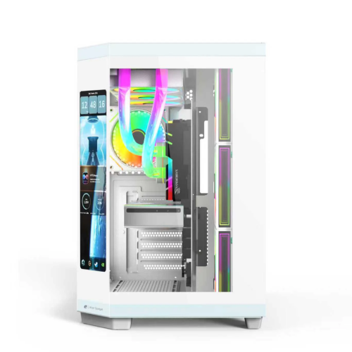 Acer Air 2 Plus with LCD Screen ATX PC Case White
