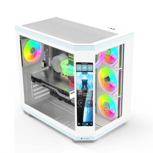 Acer Air 2 Plus with LCD Screen ATX PC Case White